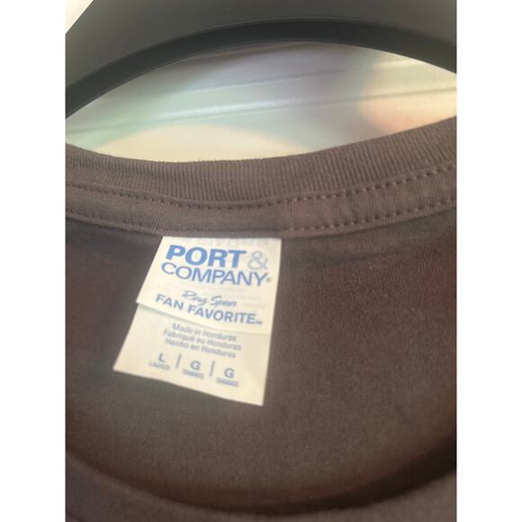 NWT Port and Company Women's T Shirt BACK IN MY DAY WE HAD PLANETS Sz L - Picture 4 of 6